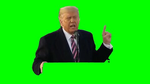If a republican did that trump green screen