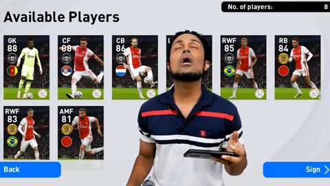 Club Selection: AJAX PACK OPENING | PES 2021 MOBILE