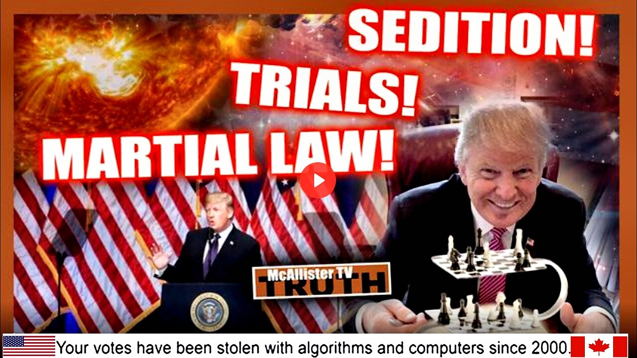 INDICTMENTS! TRIALS! SEDITION! MARTIAL LAW! MASSIVE CHANNEL UPDATES! WAR!