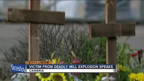 Victim from deadly Wisconsin mill explosion speaks