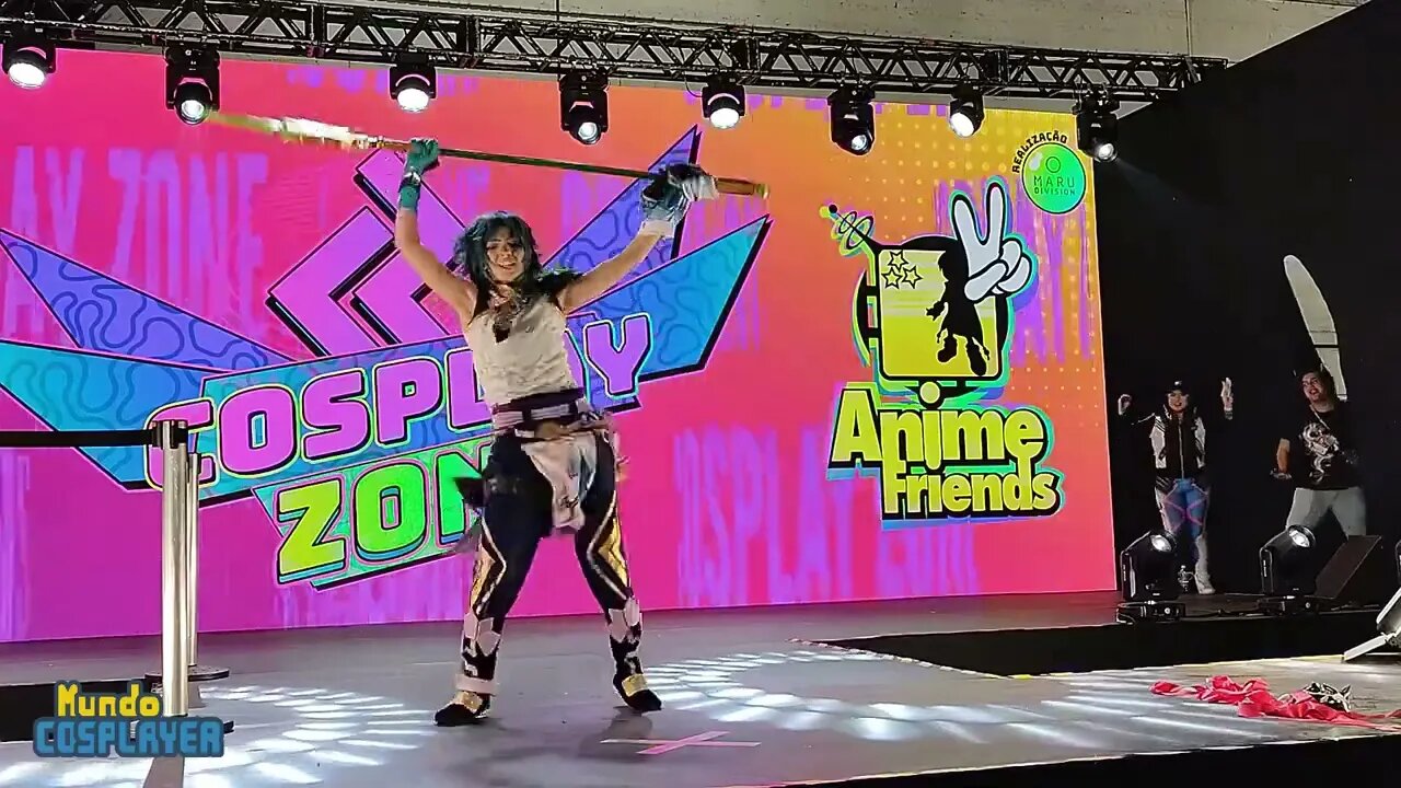 Apresentação Cosplay Livre de Xiao do jogo Genshin Impact no Anime Friends 2022