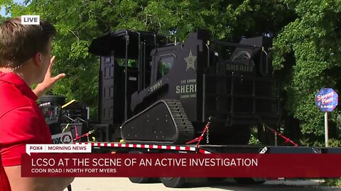 SWAT equipment being packed up