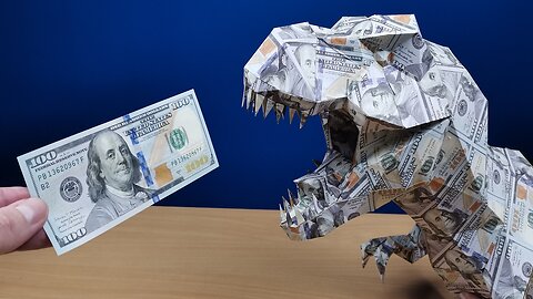 How to Make a Big Origami out of 100 Dollar Bills