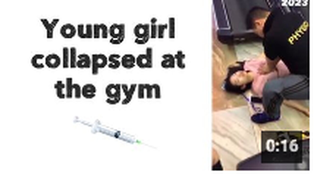 Young girl collapsed at the gym. This should not be happening. 💉😡