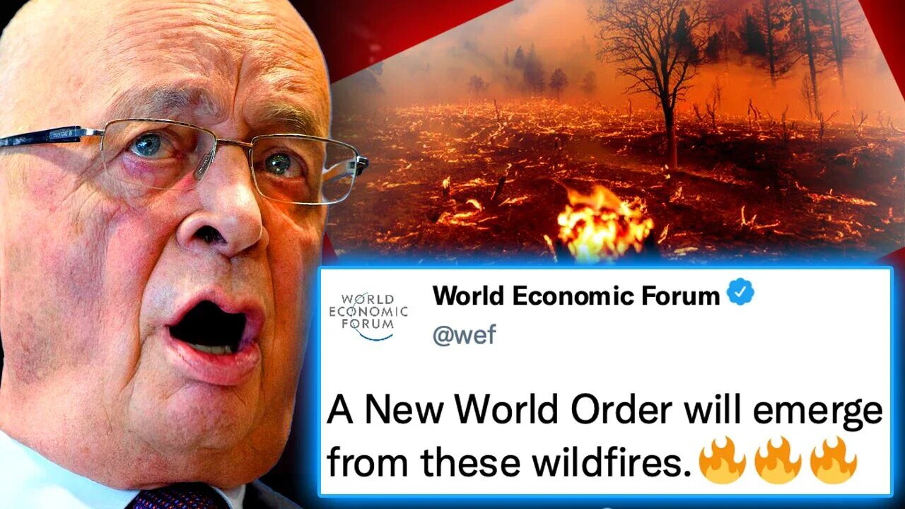 WEF Caught Paying Arsonists To 'Burn Down the World' as Part of Sick Depopulation Plan?