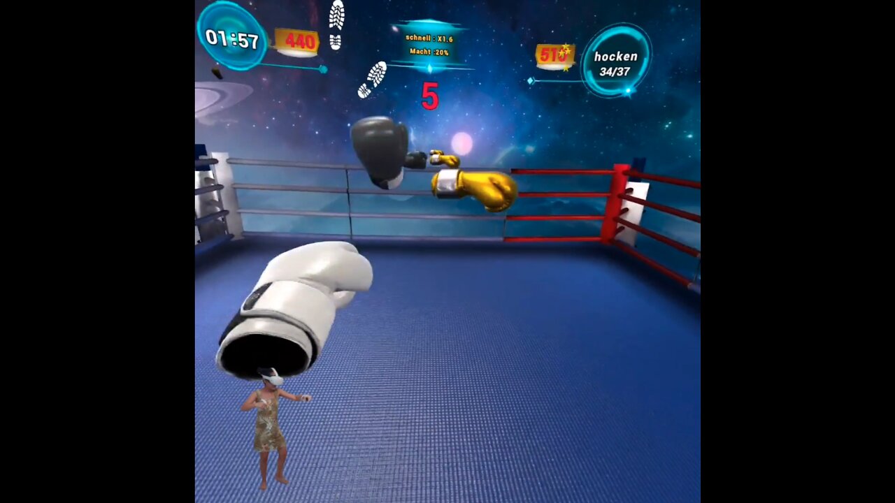 Practice boxing in Virtual reality