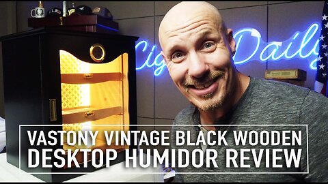 Vastony Vintage Black Wooden Desktop Humidor Review