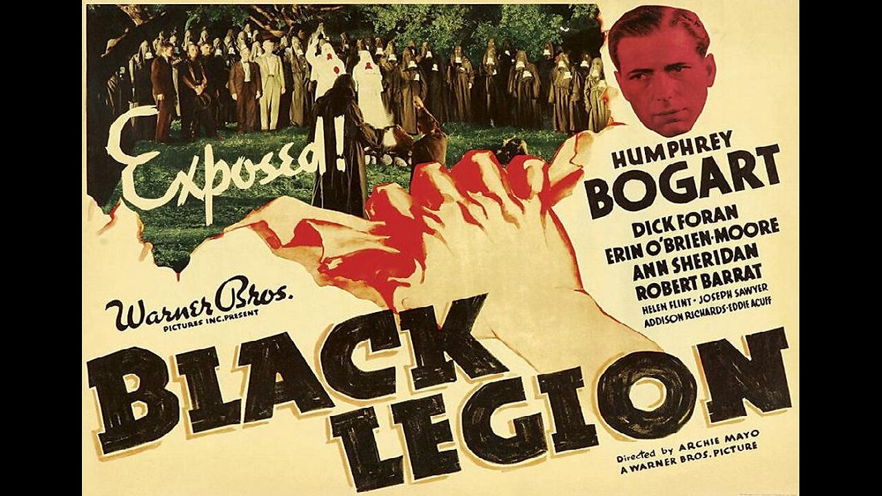 BLACK LEGION 1937 Secret Organization Promotes Bigotry & Hatred using Violence FULL MOVIE in HD