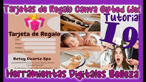 🆕 Como crear GIFT CARDS o TARJETAS REGALO con CANVA GIFTED y WIX ✅ Tutorial 19