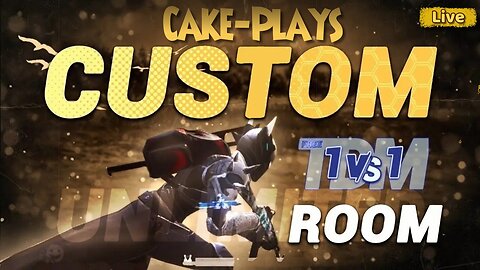 1 vs 1 TDM ROOM | CAKE IS LIVE #pubg #cake #pubgmobile