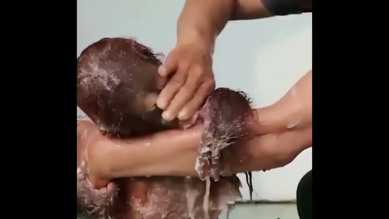 Orangutan Bath Time