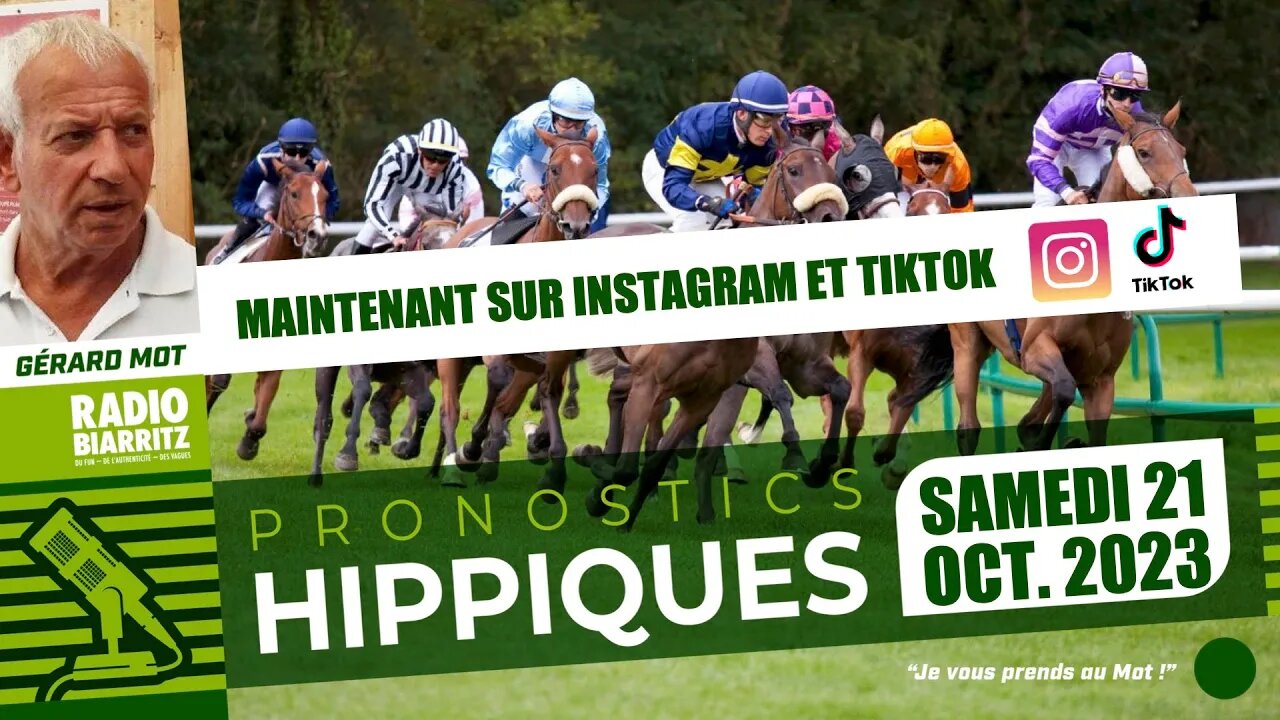 Pronostics Hippiques de Gérard Mot du samedi 21 octobre 2023