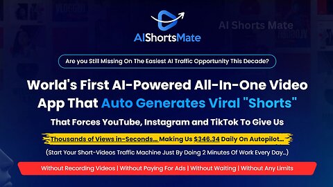 AI ShortsMate Review: All-In-One Video App Crafting Shorts