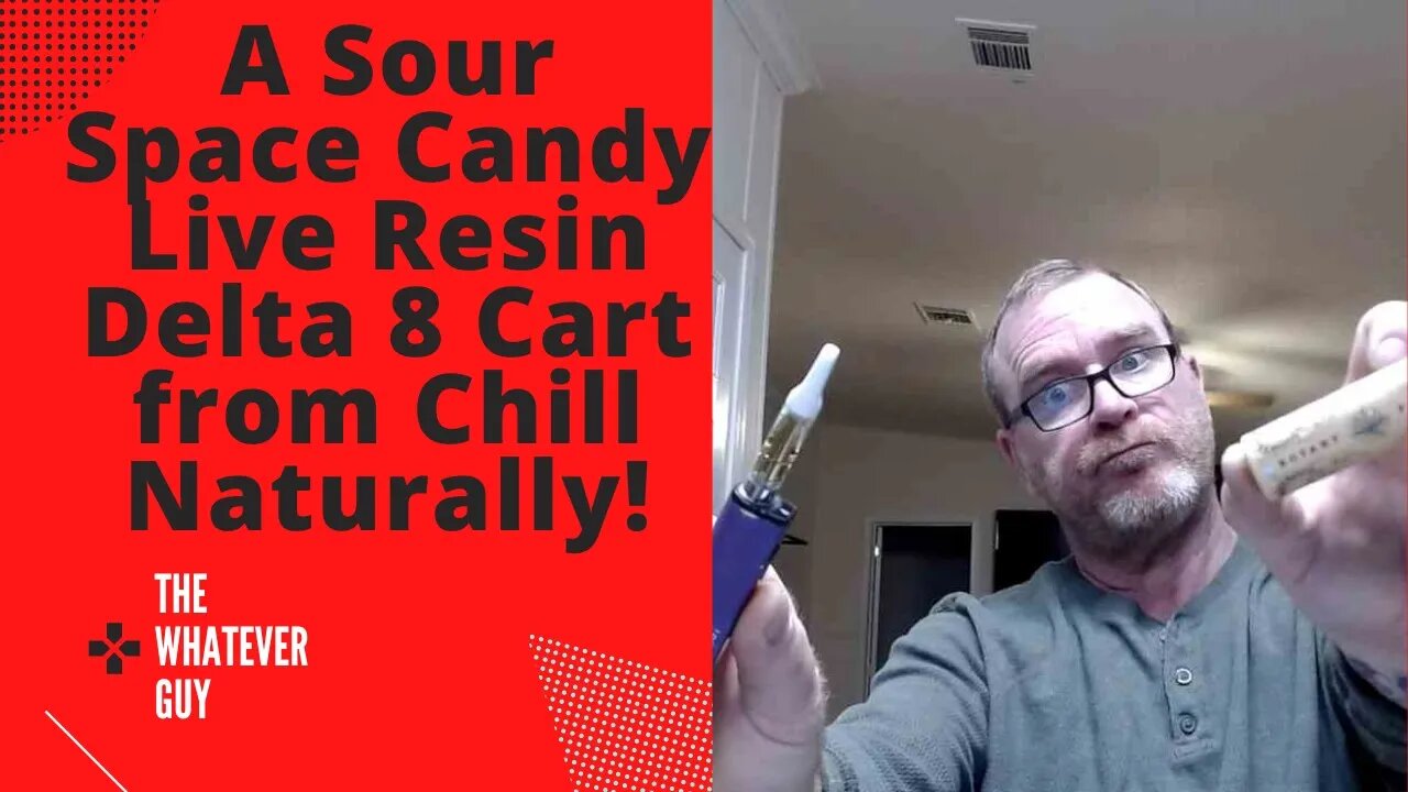 A Sour Space Candy Live Resin Delta 8 Cart from Chill Naturally!