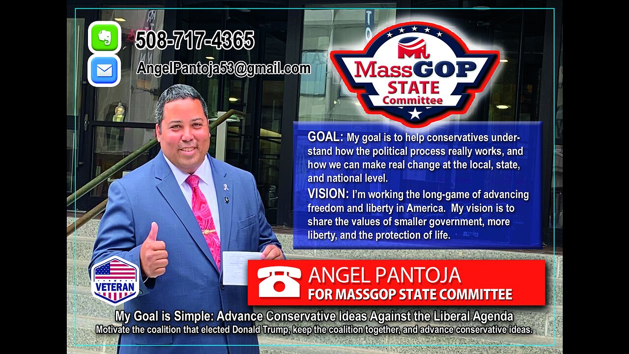 Angel Pantoja 2024 America-First Candidate for MA GOP State Committee