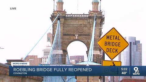 Cars return to Roebling Bridge after more than a year closedoo
