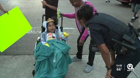 Parade held for Riviera Beach girl battling cancer