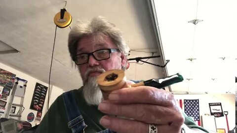 Breaking in the new olivewood pipe