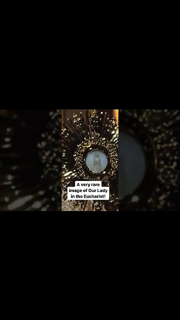 Very rare image of Our Lady in the Eucharist #Catholic #VirginMary #Eucharist #DivineMercy #Religion