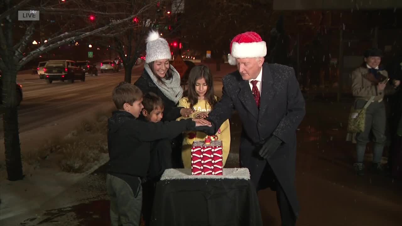 Denver7 kicks off the holiday season by turning on our holiday lights