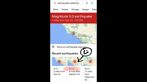 OJAI Earthquake..