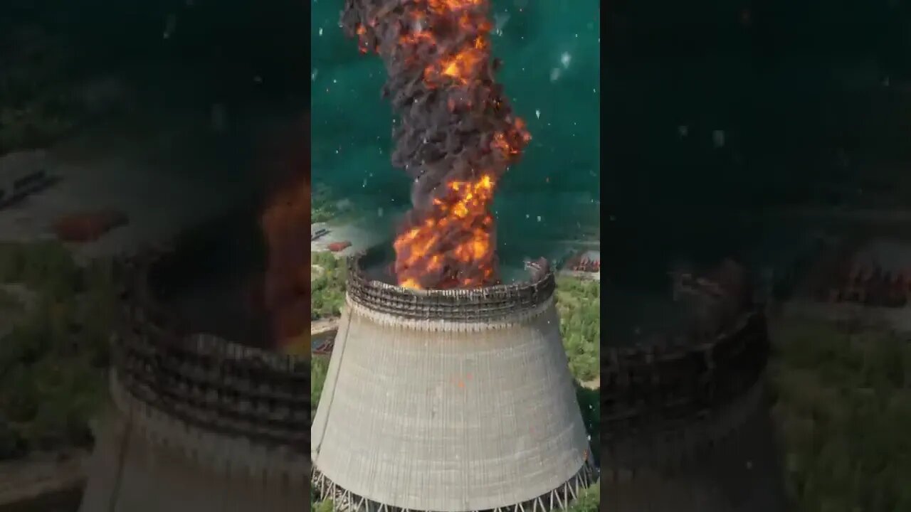 Over the fire tornado