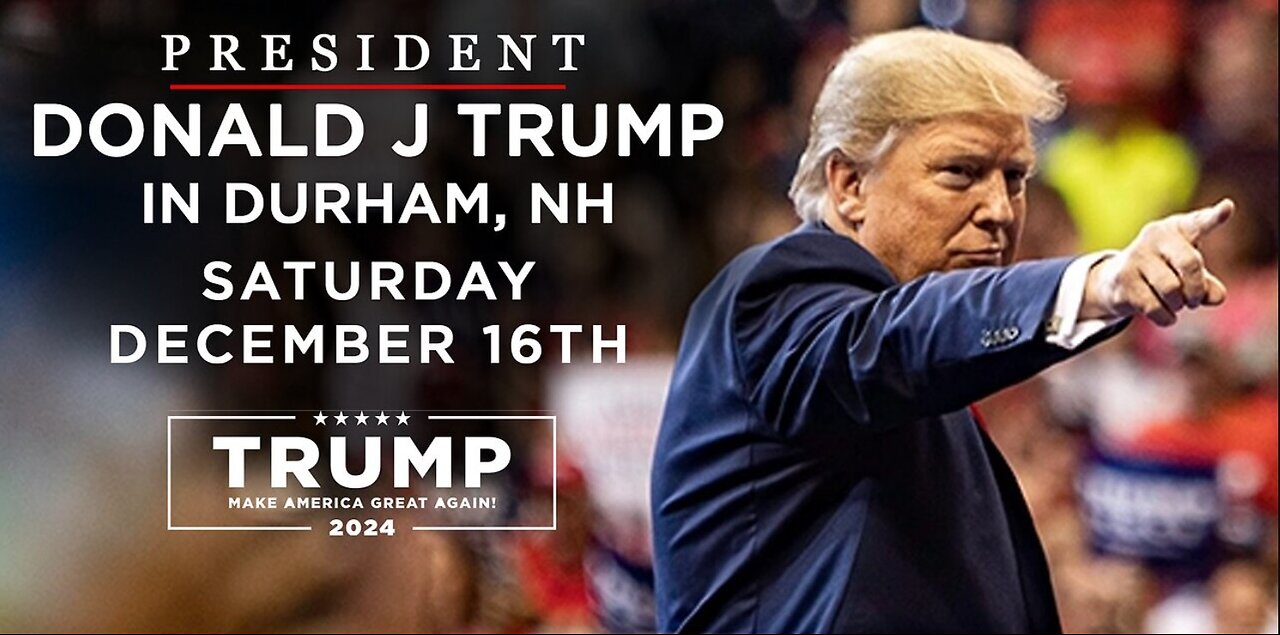 President Donald Trump in Durham, NH -12.16.2023