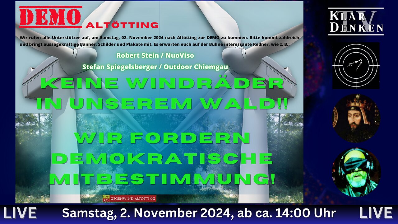 Live aus Altötting - KEINE WINDRÄDER IN UNSEREM WALD