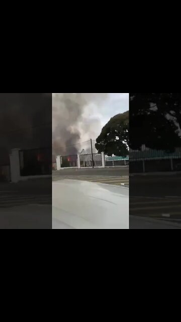 SA Riots ( Distill Beverage Company up in flames )