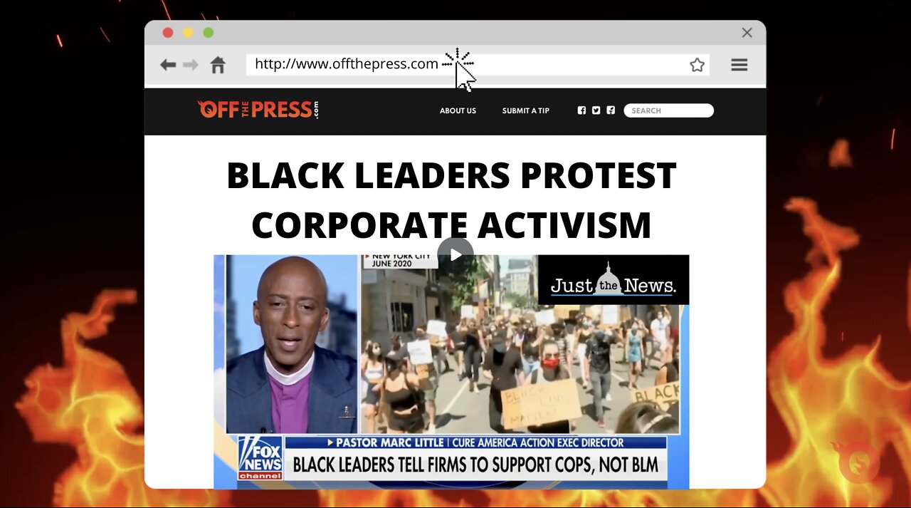 BLACK LEADERS PROTEST CORPORATE ACTIVISM