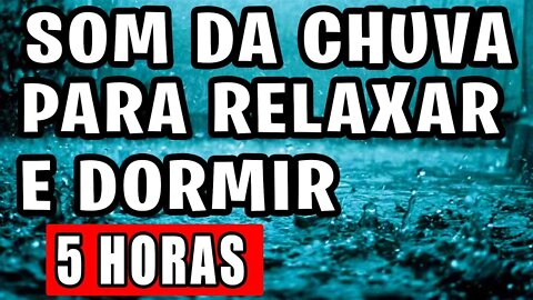 Som de chuva para Criança dormir rápido - TELA PRETA - Som de chuva com trovão para dormir e relaxar