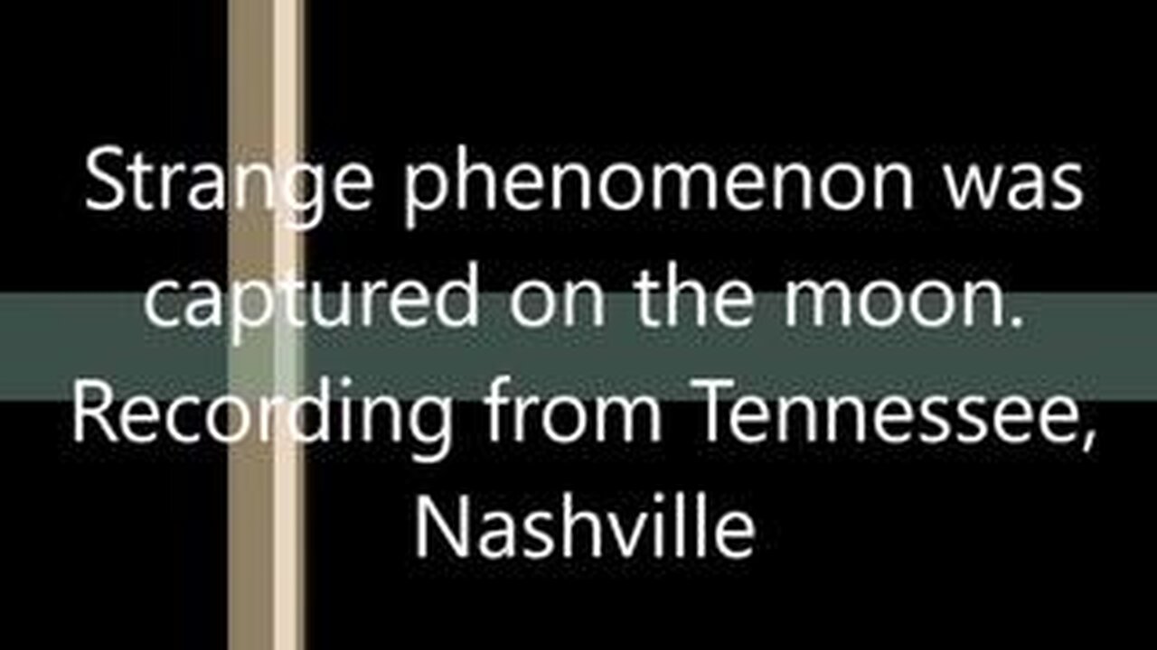 STRANGE PHENOMENON WAS CAPTURED ON THE MOON - RECORDING FROM TENNESSEE, NASHVILLE