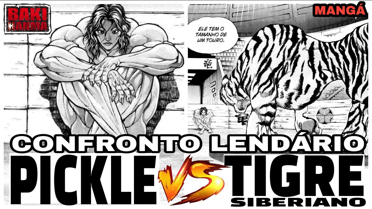 PICKLE VS TIGRE SIBERIANO: BAKI HANMA ( mangá ).. COMBATE MORTAL