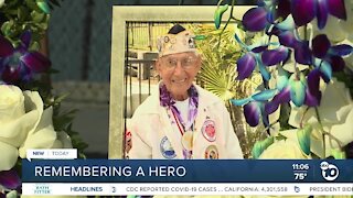 Pearl Harbor hero Stu Hedley remembered in USS Midway ceremony