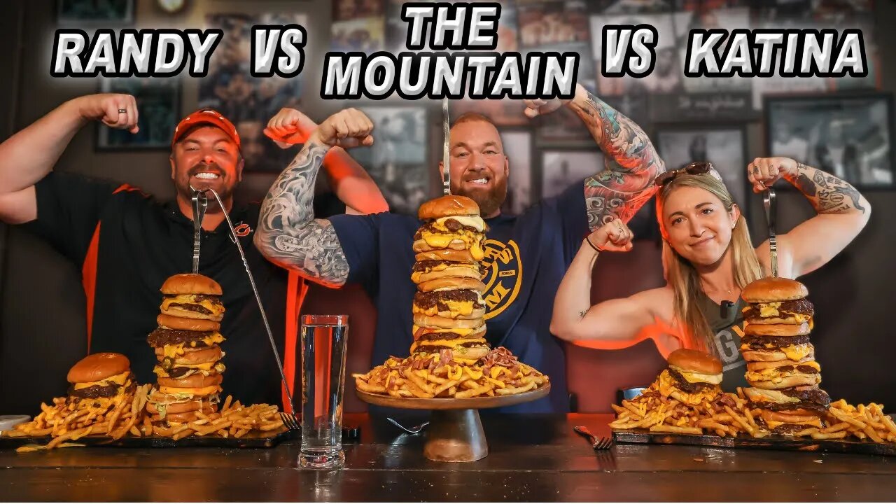 Iceland's Tallest Burger Challenge w/ The Mountain @Hafthorjulius and @KatinaEatsKilos