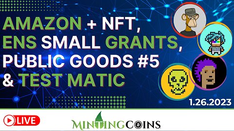 Amazon NFT Initiative + ENS Small Grants, PG5 Projects + Get Test ETH (Goerli) & Test Matic (Mumbai)