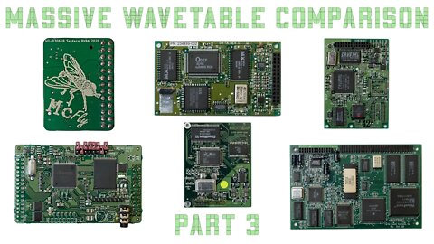 Massive Wavetable Sound Card comparison - Part 3 (re-upload) (Fixed daughterboards names)