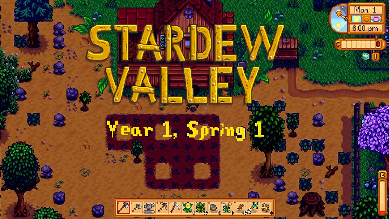 Stardew Valley Longplay- Spring Year 1 Chill Relaxing (No Commentary)