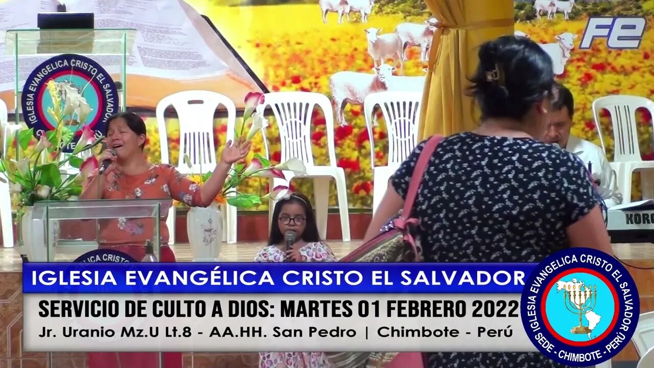 SERVICIO DE CULTO A DIOS: MARTES 01 FEBRERO 2022