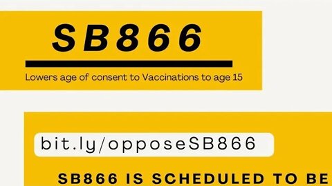 🔴LIVE - Raw Footage: California Senate Bill 866: Minor Vaccine Consent Part 2