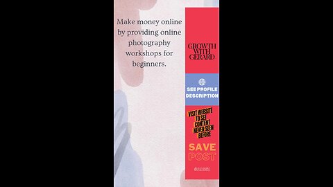 Make Money Online Idea