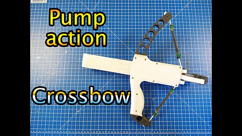 3D Printed pump-action Crossbow aka Sliding Legolini