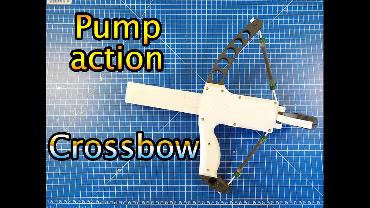 3D Printed pump-action Crossbow aka Sliding Legolini