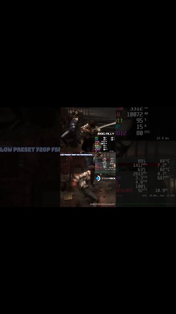 Lies of P | Steam Deck Vs Rog Ally Ryzen Z1 Extreme Ryzen Z1 Extreme #rogally #steamdeck #liesofp