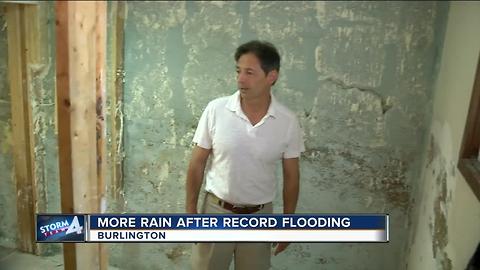 Burlington residents fear deja vu as rain pours following floods