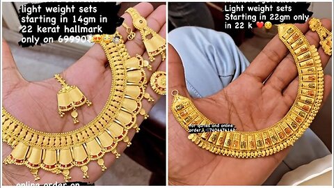 Latest Gold Necklace Designs with Weight!! Latest Bridal Gol