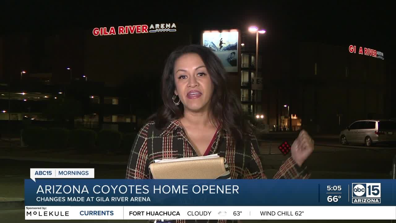 Changes made at Gila River Arena ahead of AZ Coyotes home opener