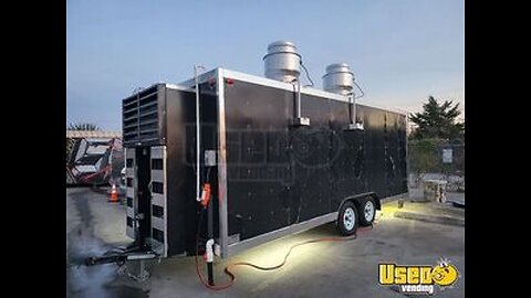 2021 - 8' x 20' Kitchen Food Concession Trailer with Pro-Fire System for Sale in Texas