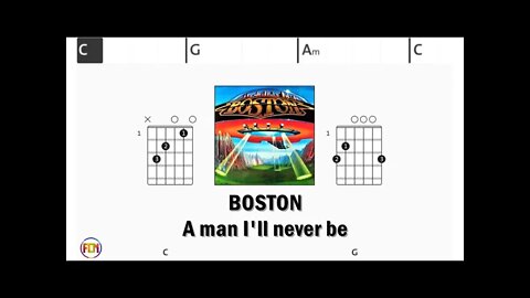 BOSTON A man I'll never be - Guitar Chords & Lyrics HD