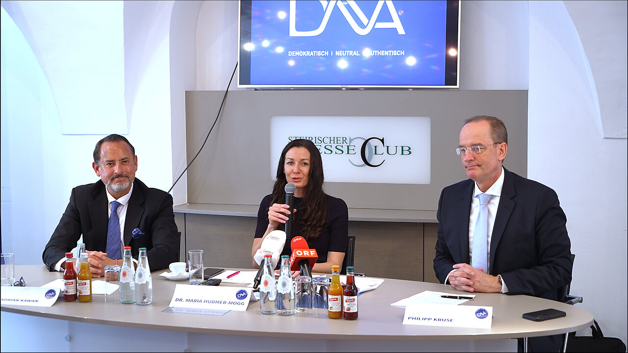 Vorstellung EU-Wahl-Liste "DNA" durch Dr. Maria Hubmer-Mogg in Graz